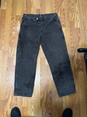BDG Urban Outfitters Black Double Knee Carpenter Workwear Pants